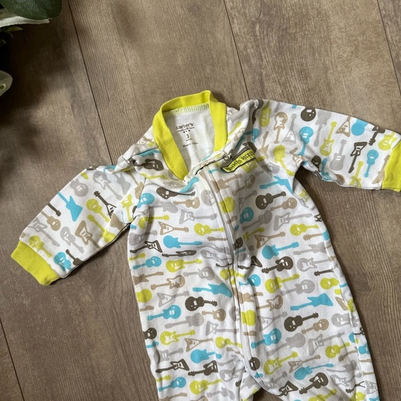 Y2K Carter’s Guitar One-Piece Mommy's Rockstar Baby Boy's Footies Size 3 Months - Picture 6 of 12